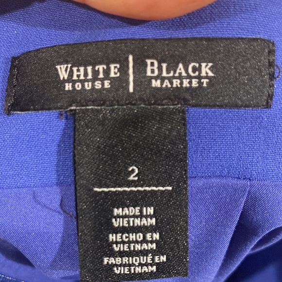 WHBM Blue Pencil Skirt - Size 2 - Picture 2 of 3